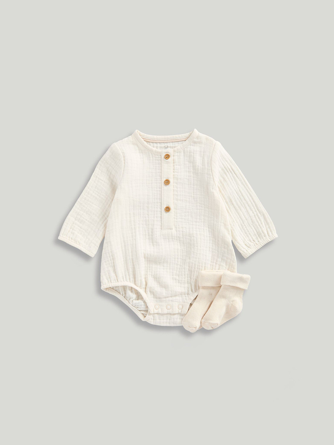 Mothercare Infants Bodysuits With Socks