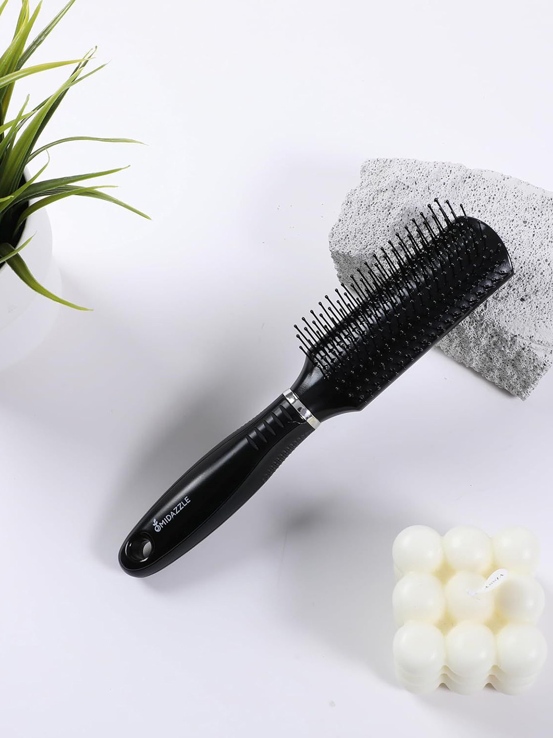 Omidazzle Premium Paddle Flat Hair Brush - Black - MDHB00013