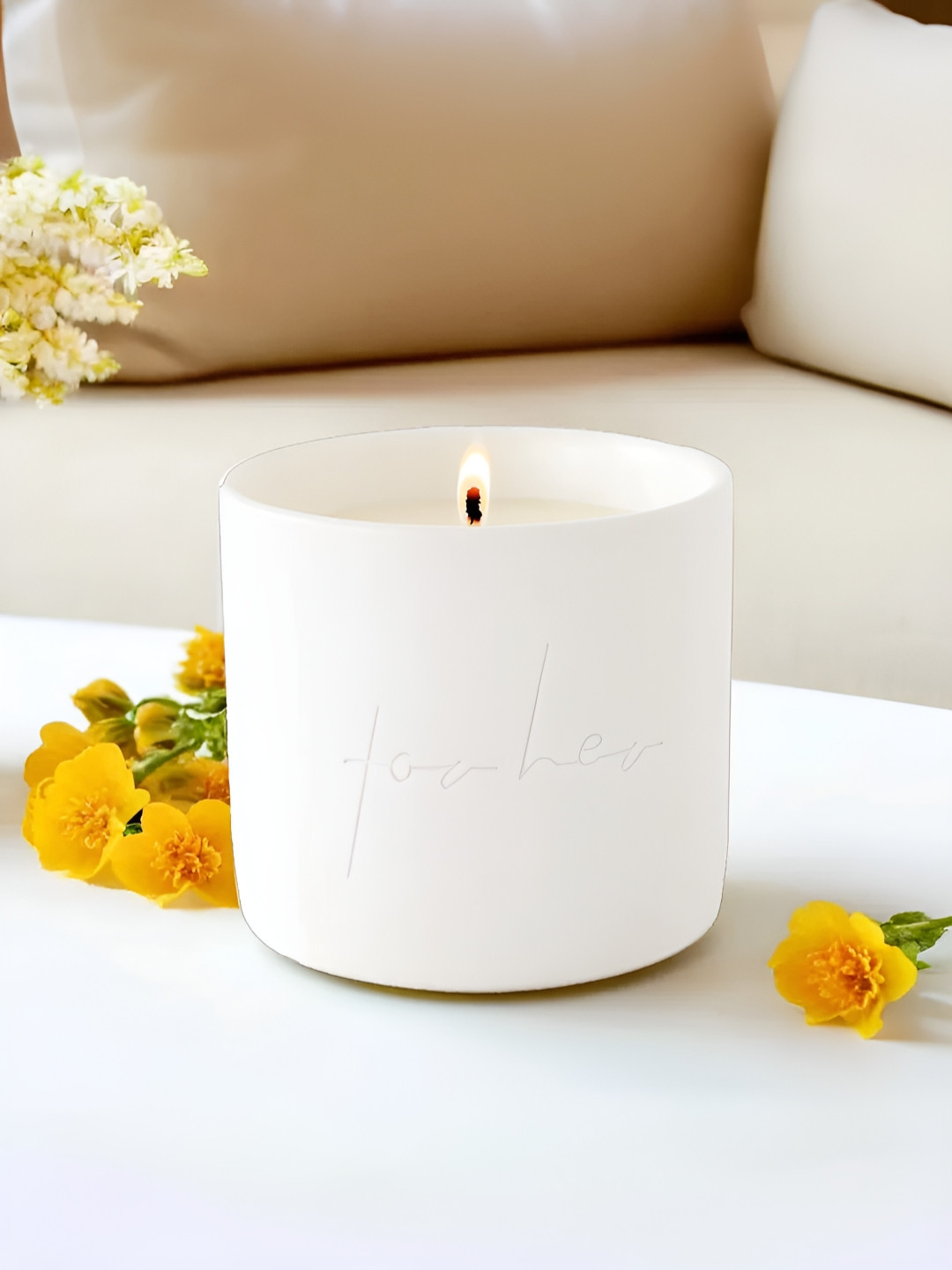 The Better Home Sea of Roses Aroma Scented 1 Wick Solid Geometric Regular Jar Candles