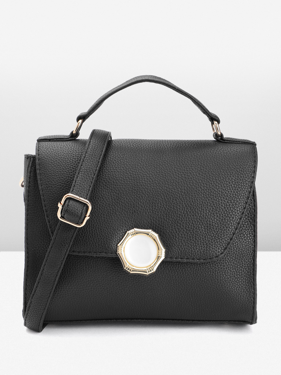 Mast & Harbour Textured Faux Leather Crossbody Satchel