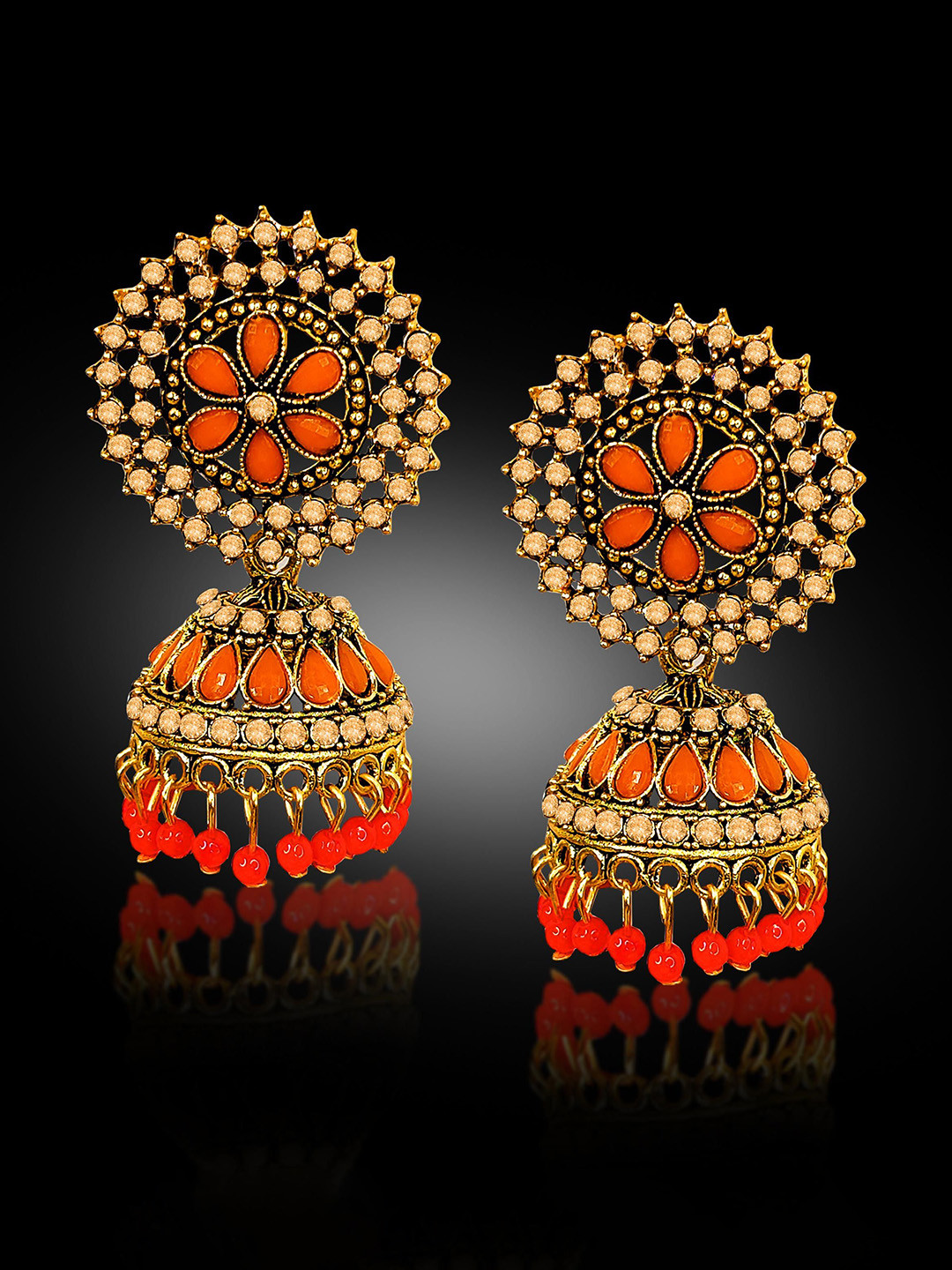 Adhvik Classic Jhumkas Earrings
