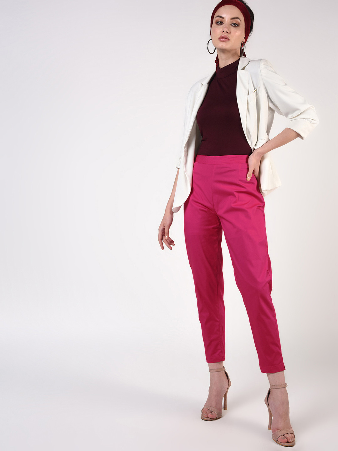 FLOREOS Women Comfort Easy Wash Trousers