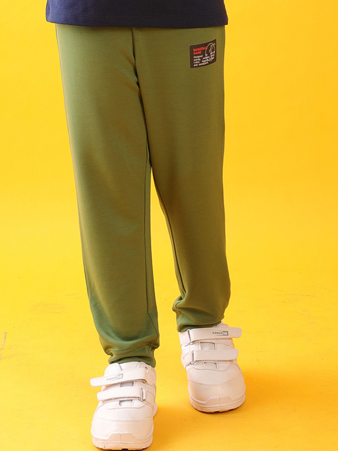 Anthrilo Relaxed Straight Leg Regular Fit Basketball Olive Boys Summer Jogger - Olive