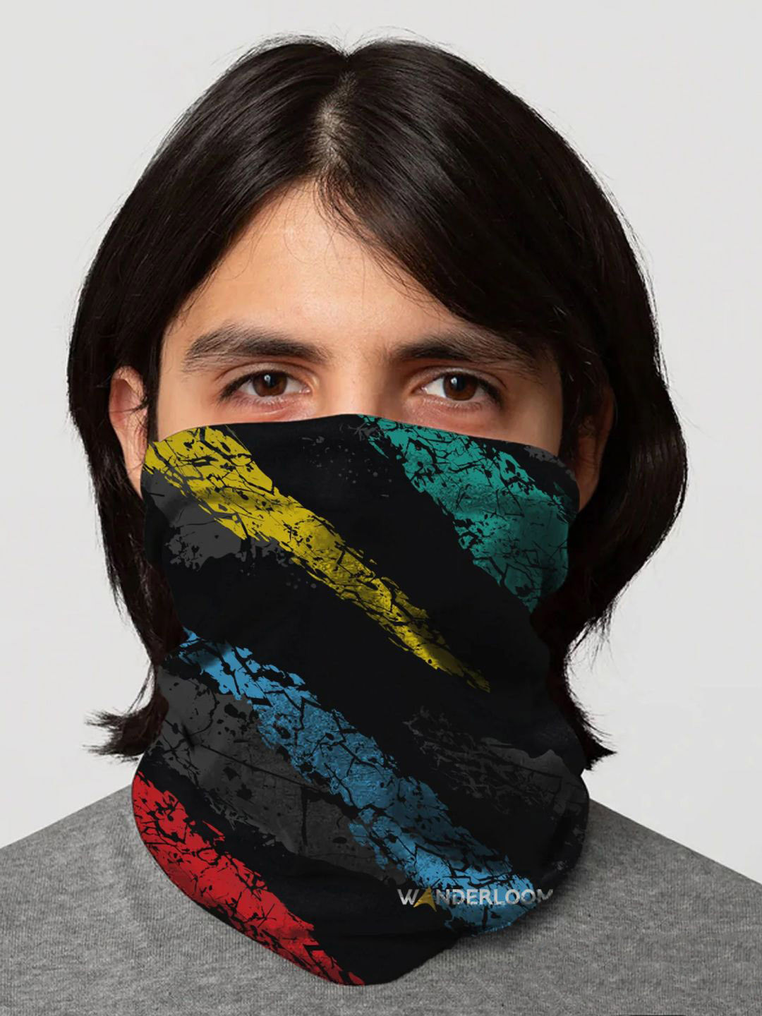 WANDERLOOMS Unisex Himalayan Dawn Printed  Breathable Fabric Bandana Headband