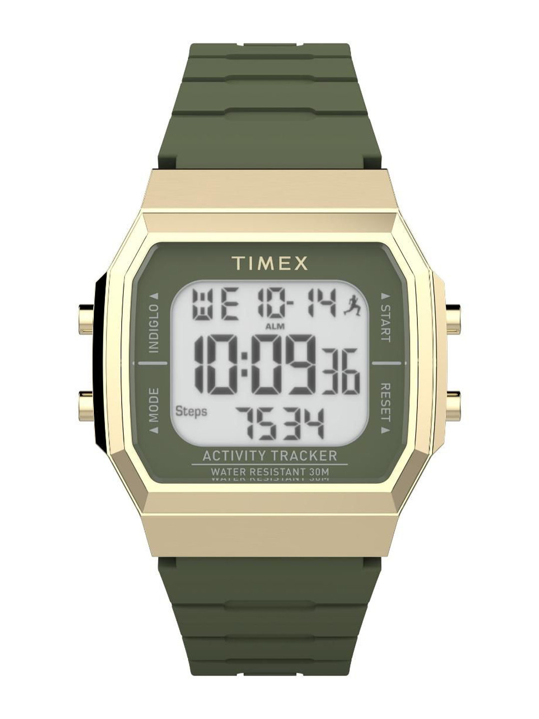 Timex Unisex Brass Dial & Bracelet Style Straps Digital Watch TW5M60800