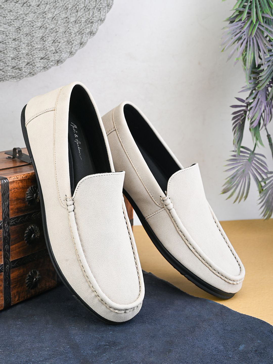 Mast & Harbour Men Suede Driving Shoes