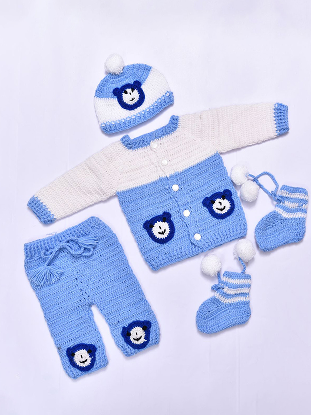 Tiekart Infant Teddy Design Baby Apparel Gift Set