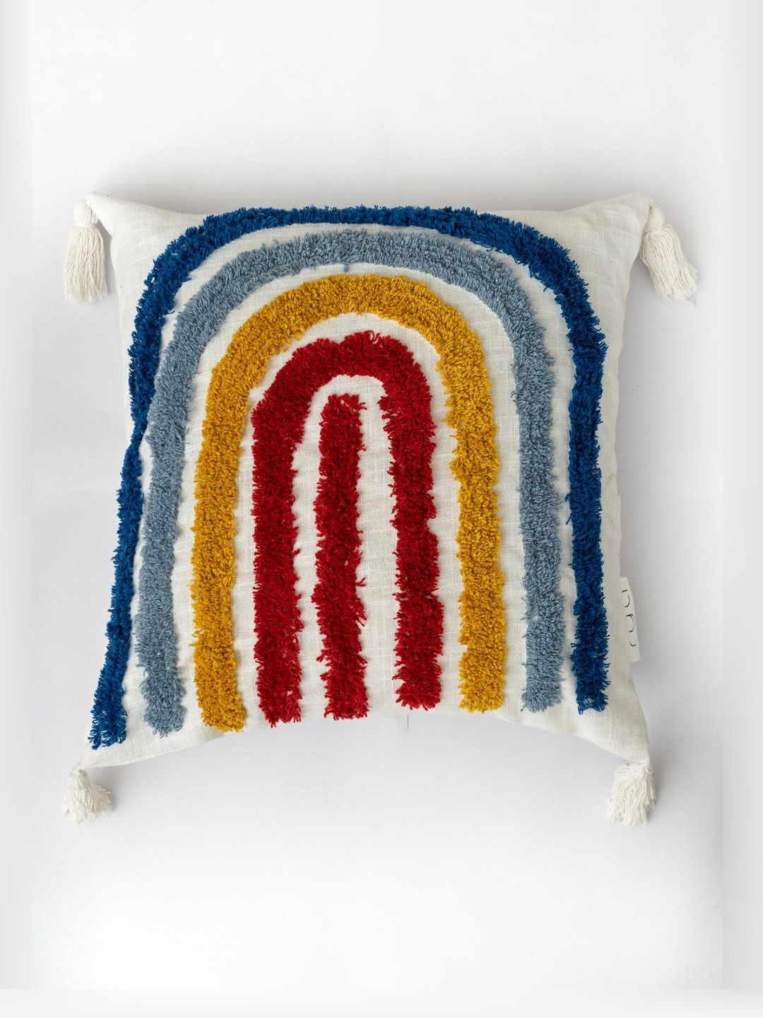 Rya Living Rainbow Dreams Self Design Cotton Square Cushion Covers - 18 x 18 In