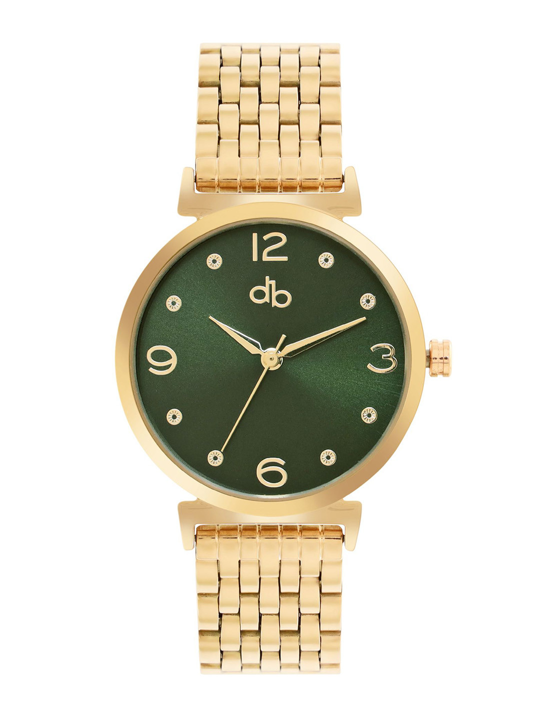 DressBerry Women Brass Embellished Dial & Wrap Around Straps Analogue Watch DB25-3C
