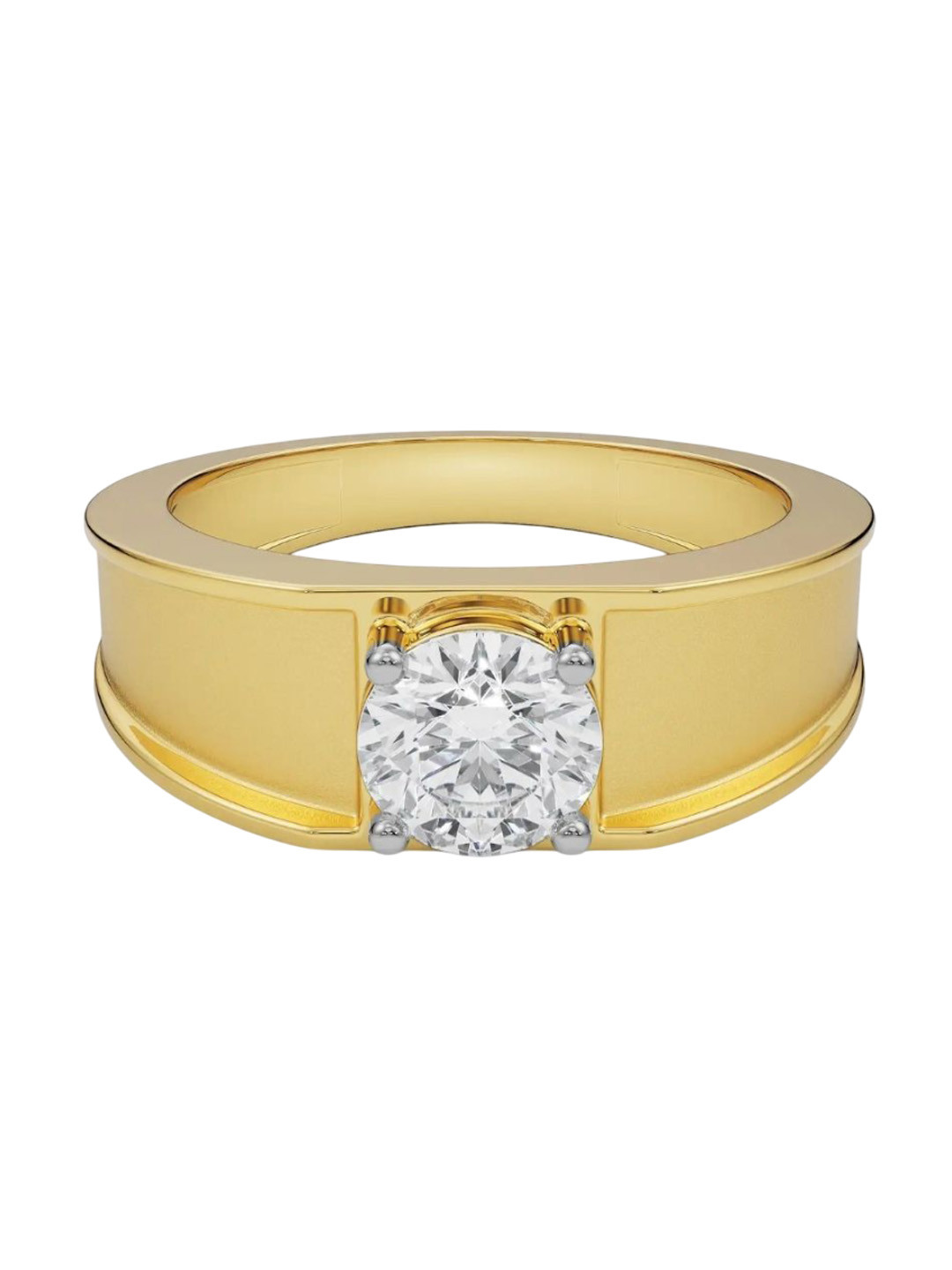 Emori Noah Round Men's Men's Lab Diamond Ring in 18KT Gold