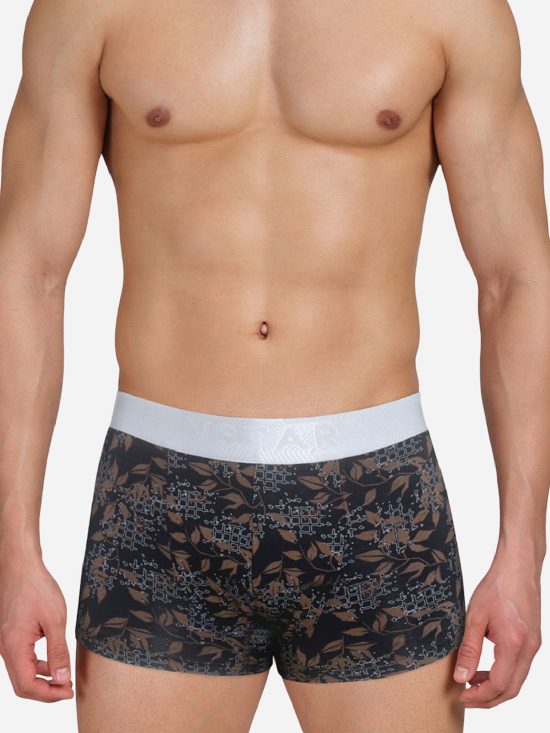 VStar Printed Antibacterial Short Trunk CB 09-BLACK