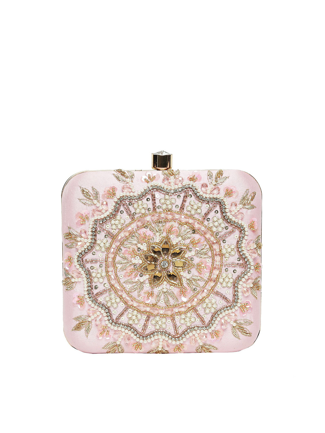 WORTHYY ACCESSORIES Embellished Box Clutch