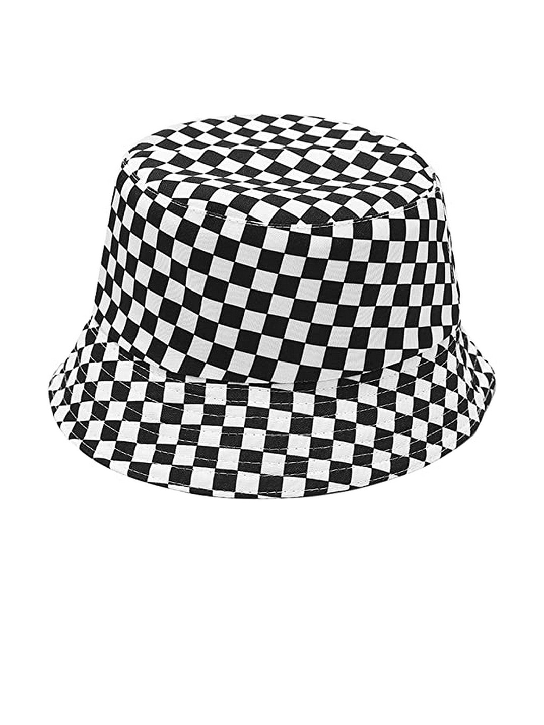 Infispace Women Black Checked Sun Hat