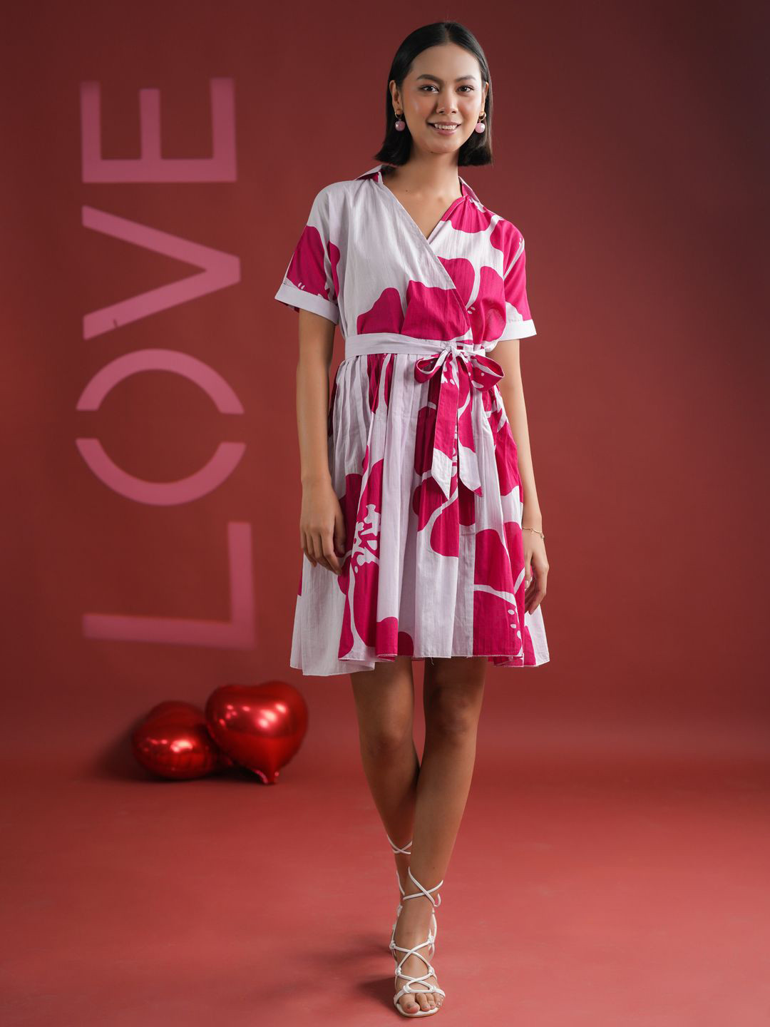 Aura By Sanskrutihomes Floral Print A-Line Dress