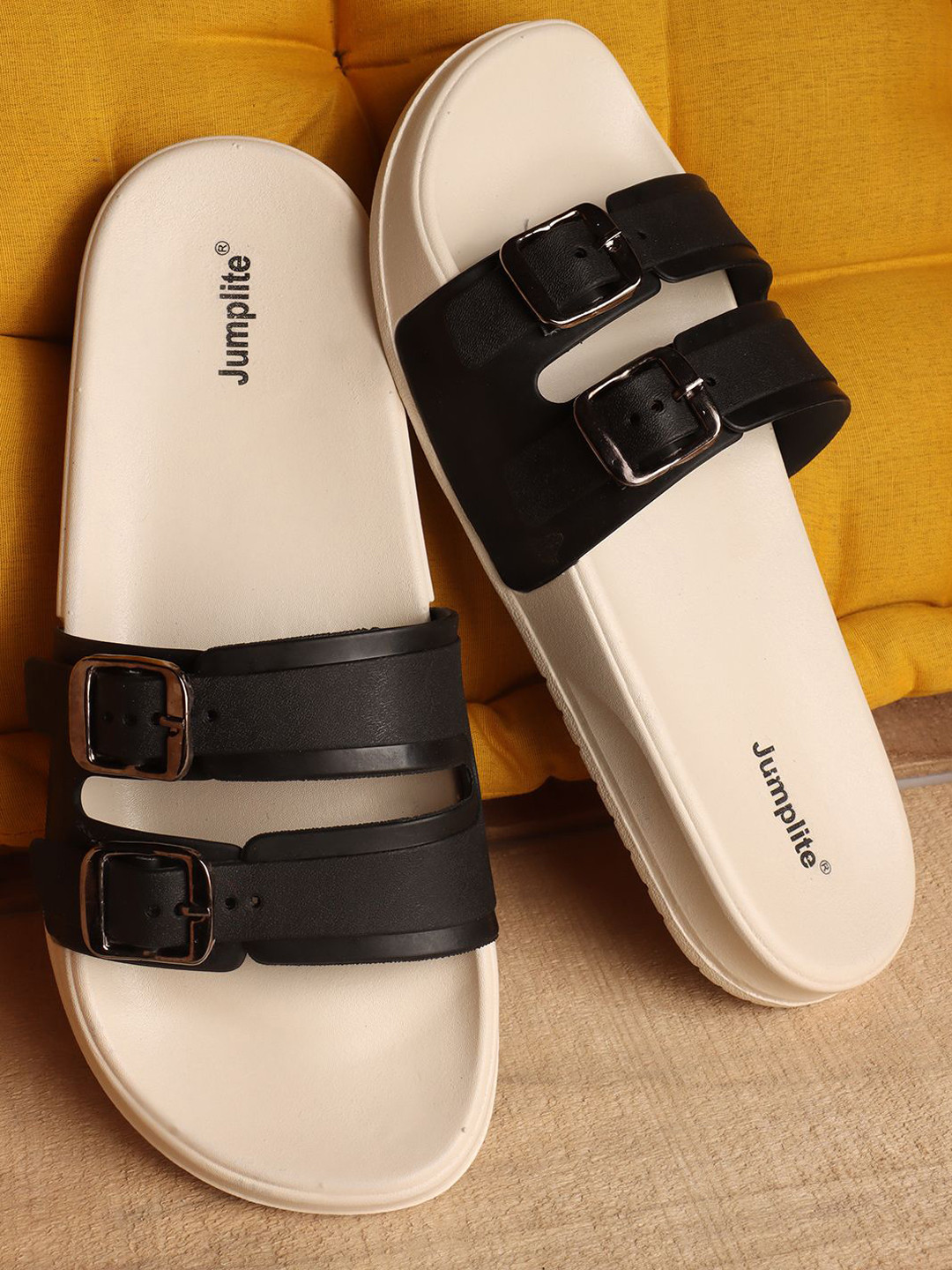 JUMPLITE Women Open Toe Flats