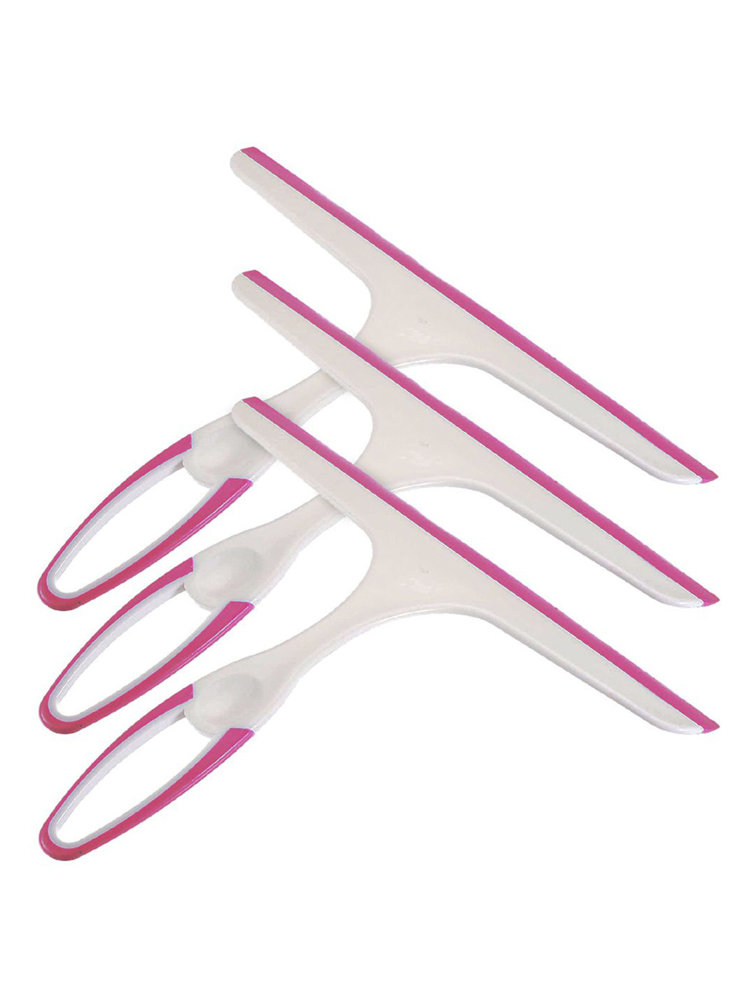Kuber Industries 3-Pcs Pink & White Kitchen Table PlatformWiper