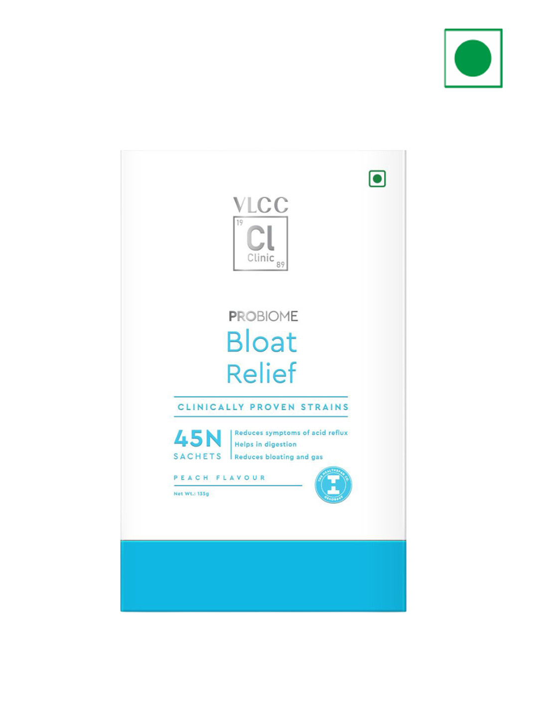 VLCC Clinic Probiome Bloat Relief Peach Flavor Digestive Comfort - 135 g - 45 Sachets