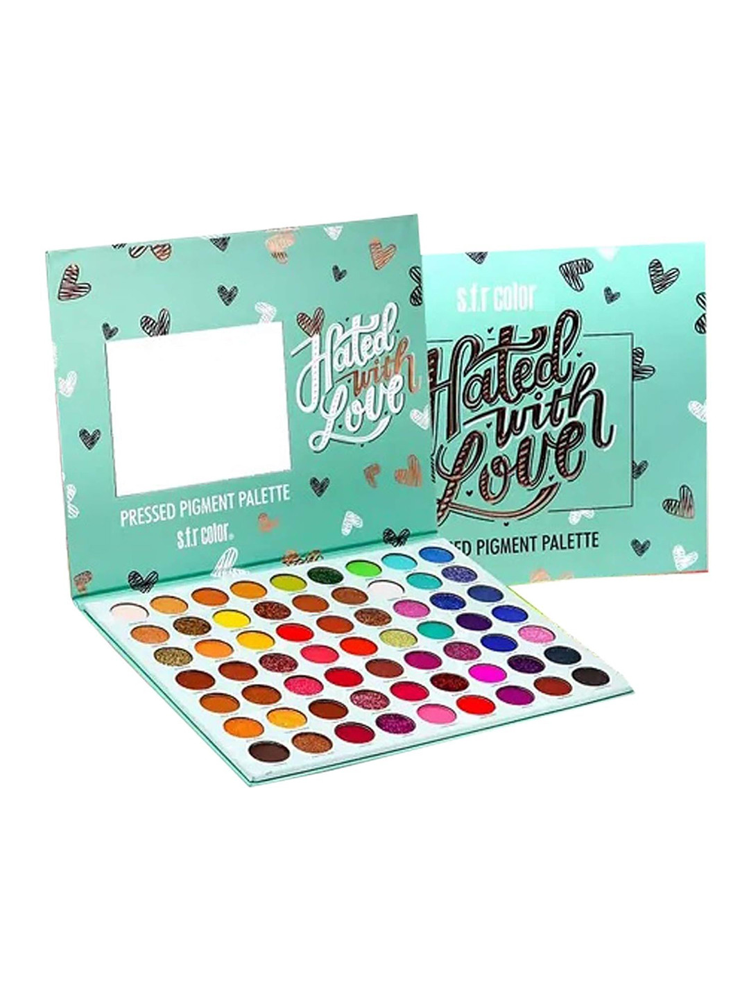 Cosmo Vibes Hated With Love Shimmery Finish Pressed Pigment Eyeshadow Palette - 100 g