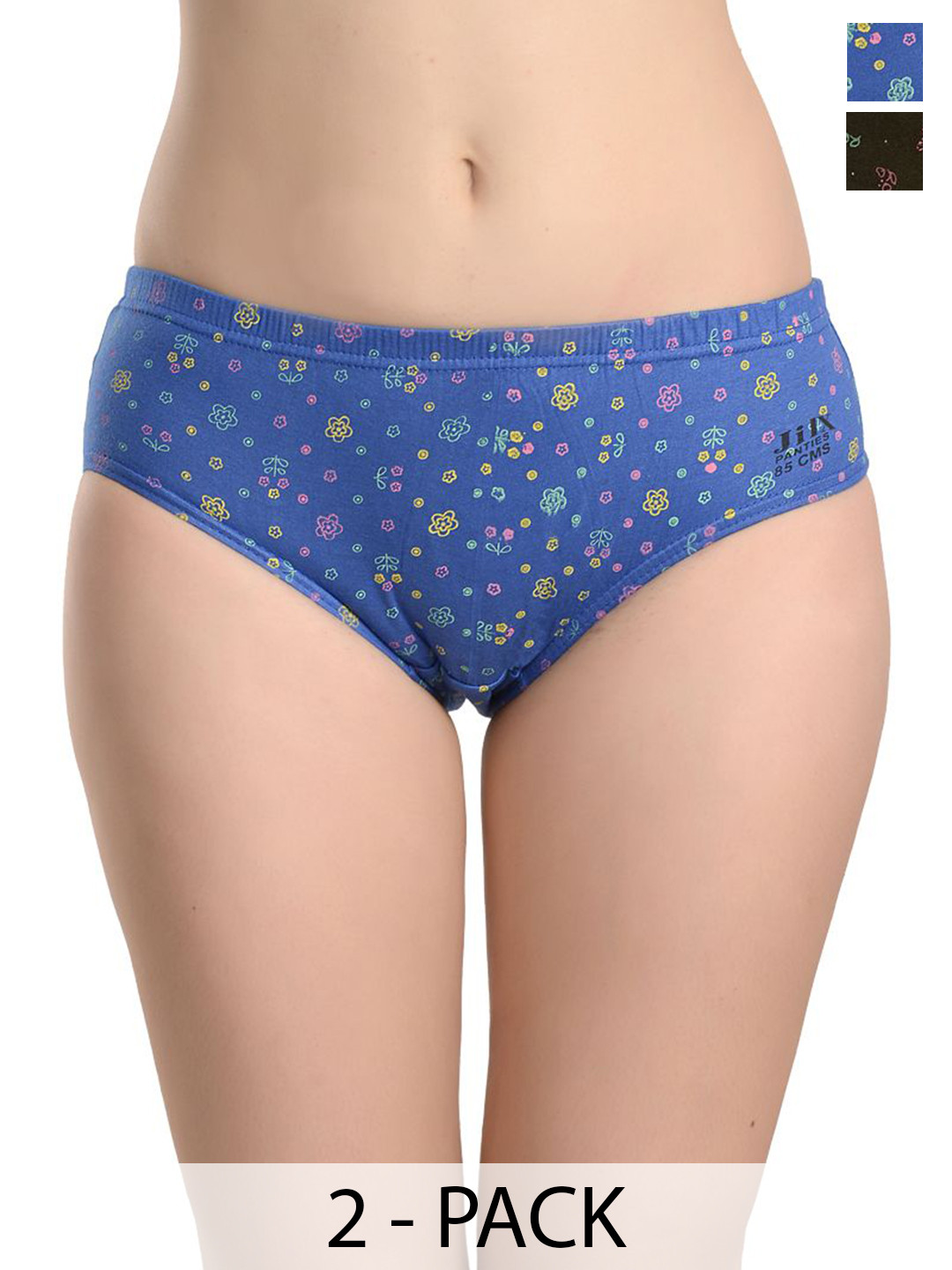 Women Printed Pure Cotton Briefs Combo Pack Of 2