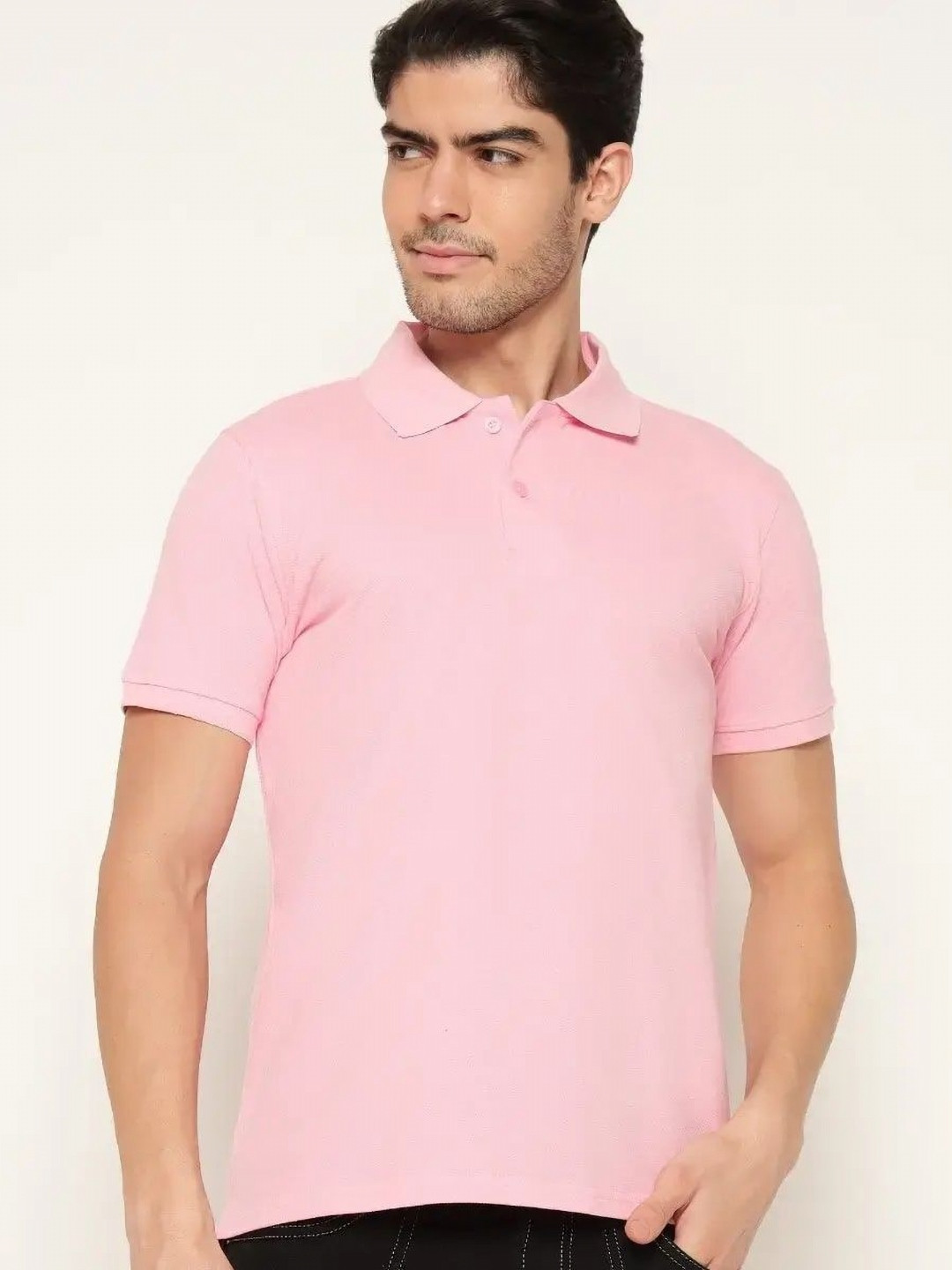 Triple Dot Men Polo Collar Bio Finish T-shirt