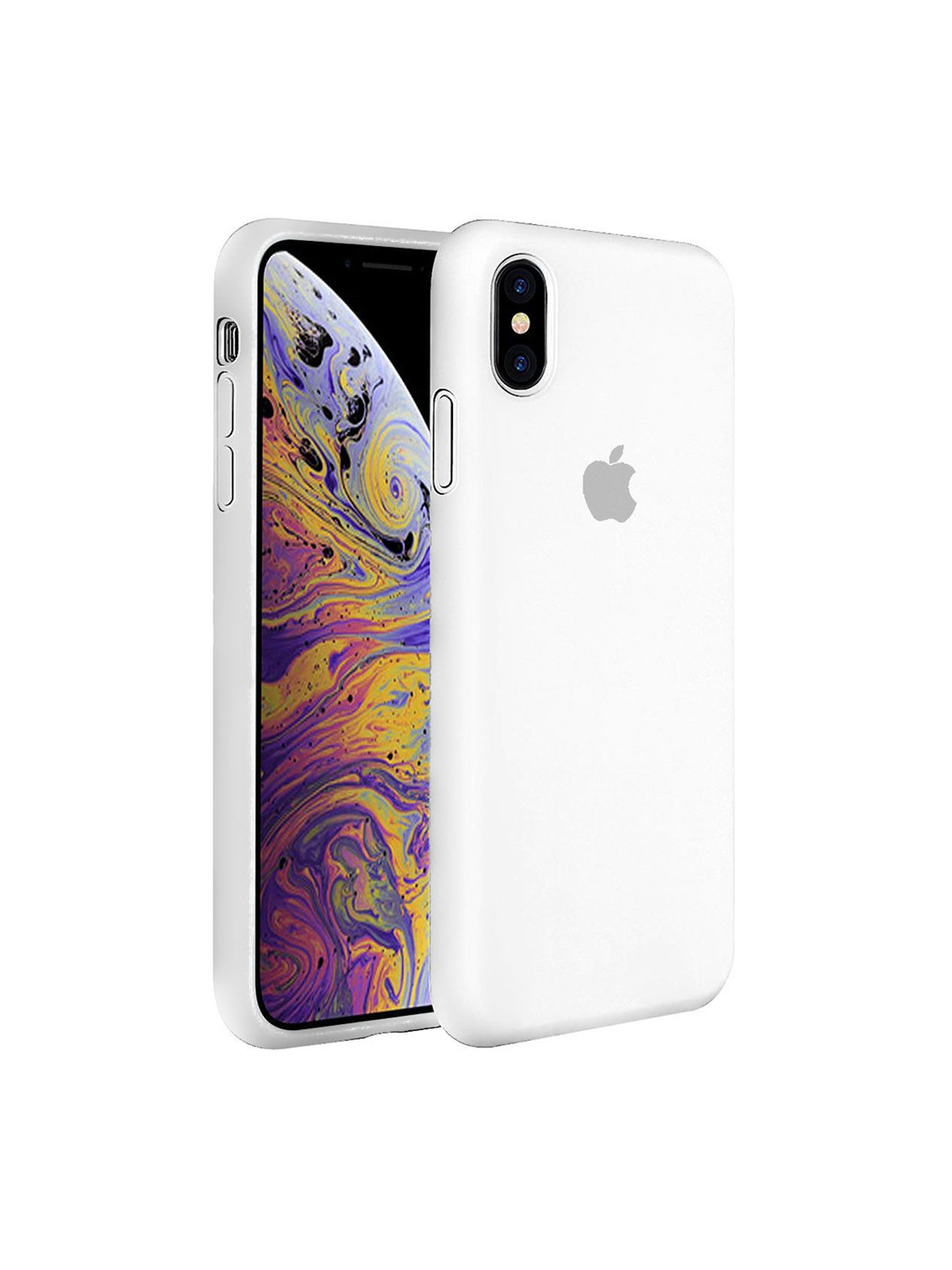 LIRAMARK Solid Printed iPhone Xs Max Back Case Mobile Accessories