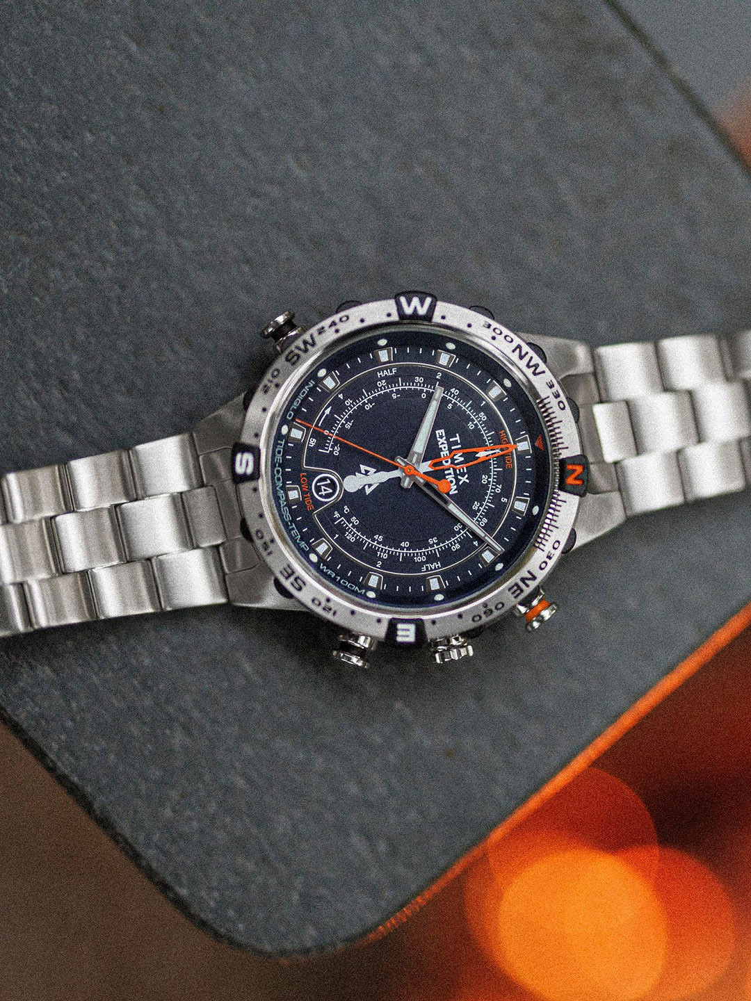 Timex Men Dial & Stainless Steel Bracelet Style Straps Analogue Watch TW2Y12900UJ