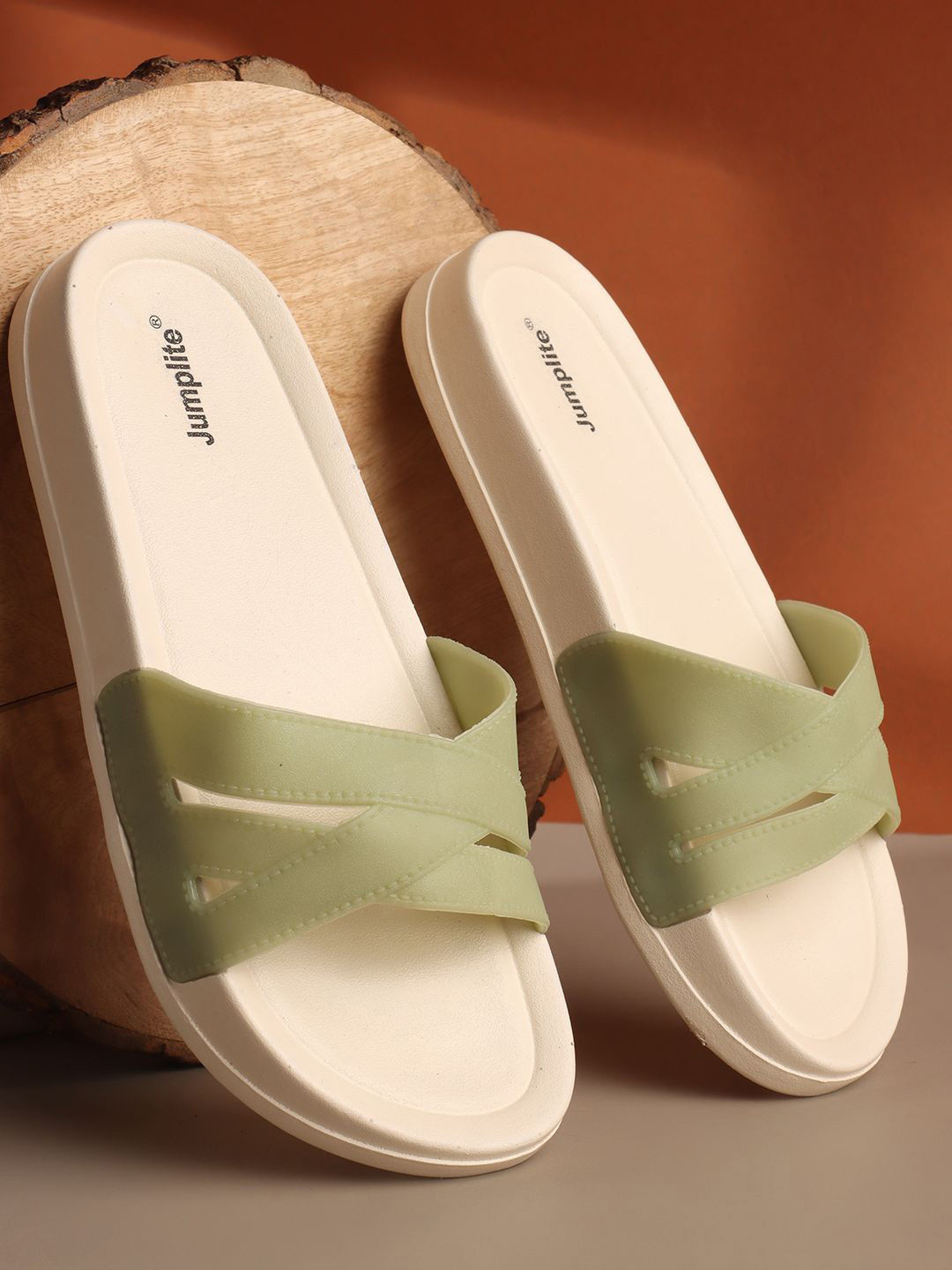 JUMPLITE Women Open Toe Flats