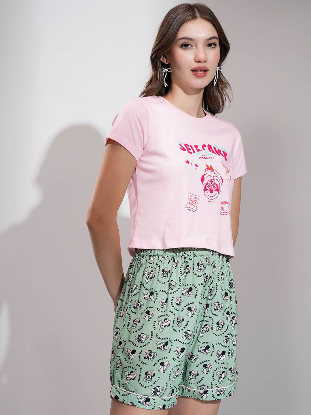Tokyo Talkies Disney Minnie Mouse Printed Night suit