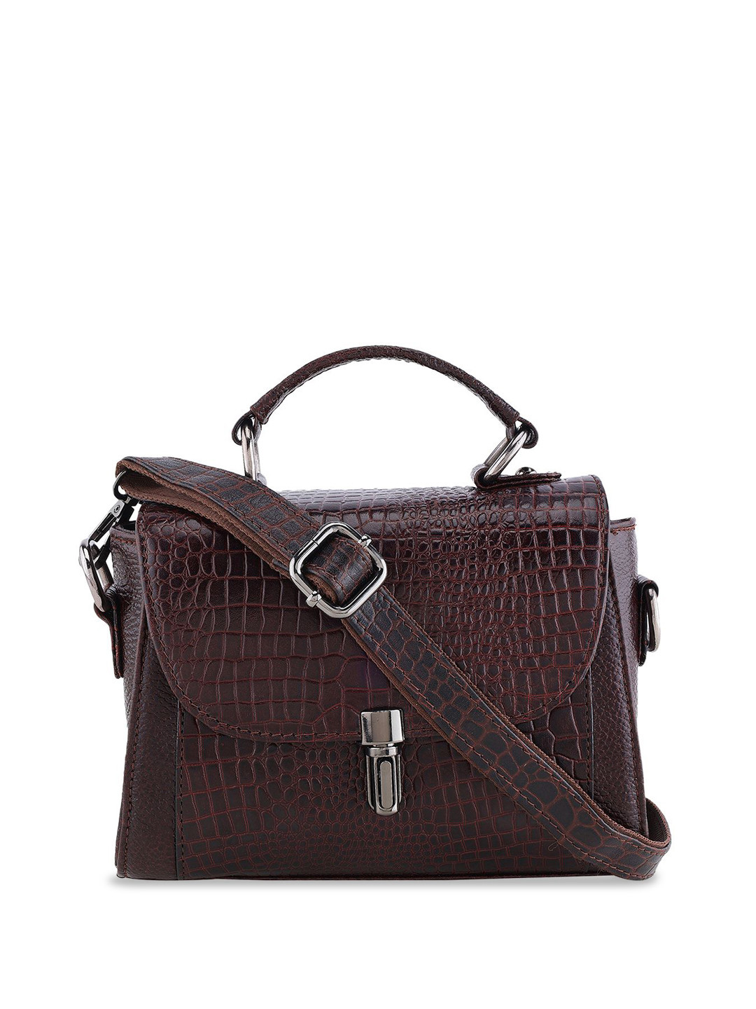 Steve Jhonson Leather Half Moon Shoulder Bag