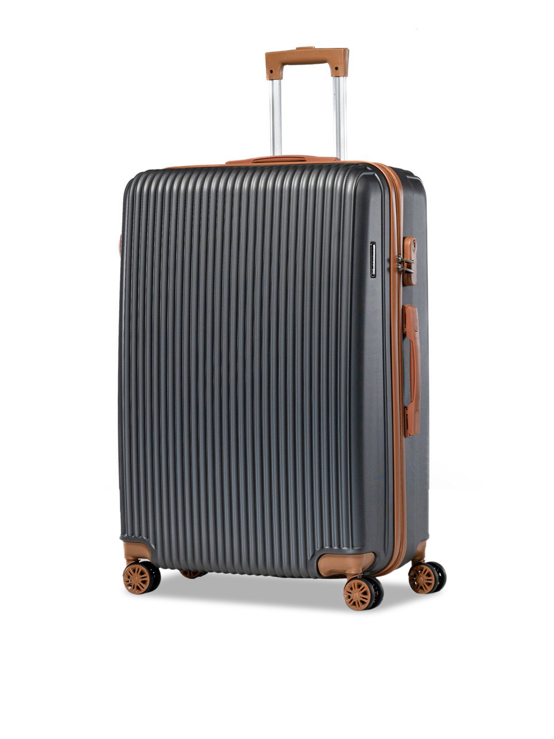 Maleta Textured Hard Sided Water Resistant Small Trolley Bag