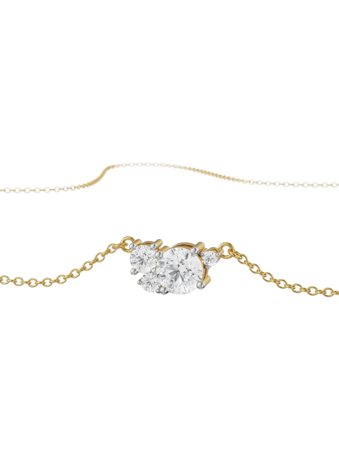 Emori Bouquet Cascade Lab Diamond in 14KT Gold Necklace