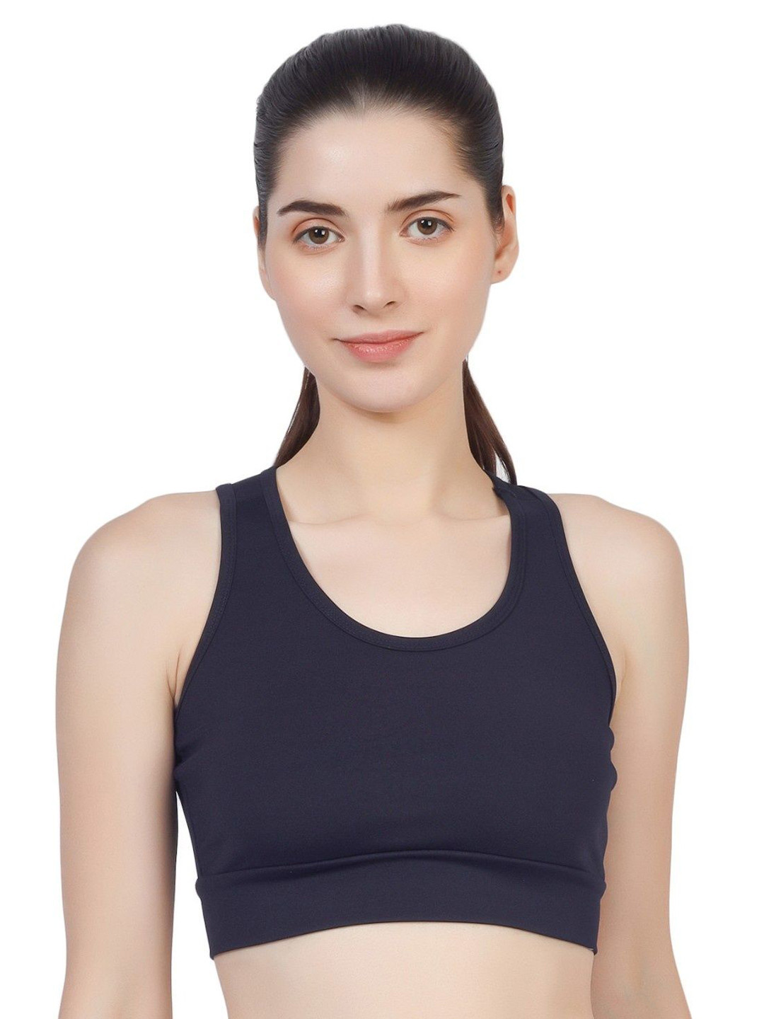 BLUEFICUS Blue Full Coverage Workout Bra