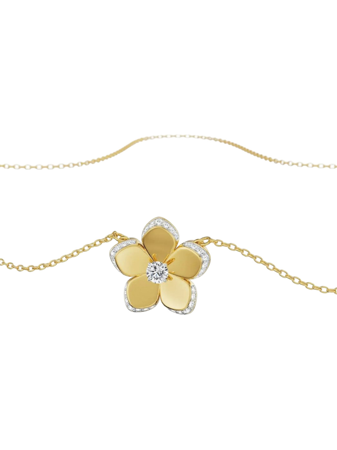 Emori Flora Blooming Lab Diamond Necklace in 18KT Gold