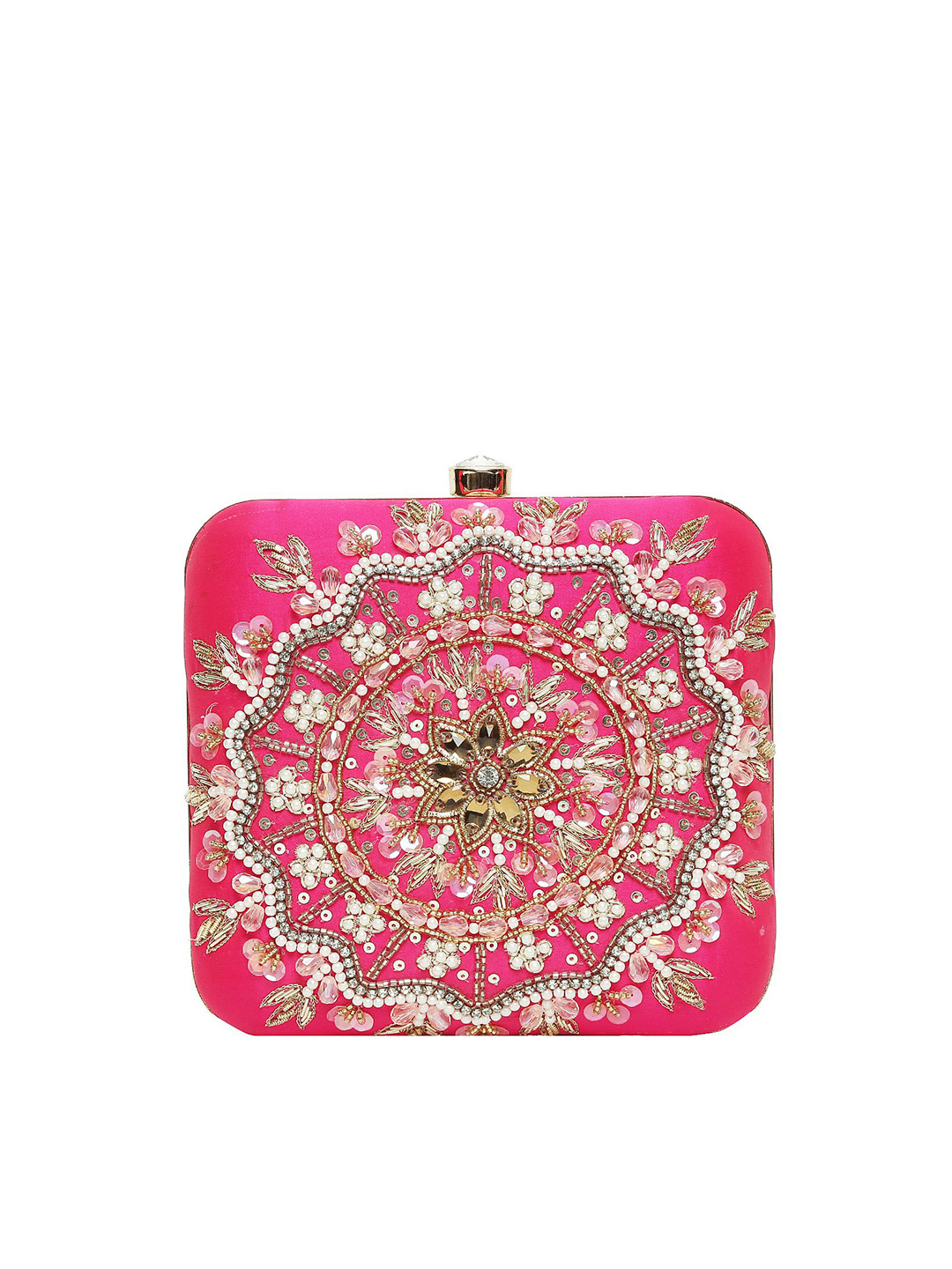 WORTHYY ACCESSORIES Embellished Box Clutch