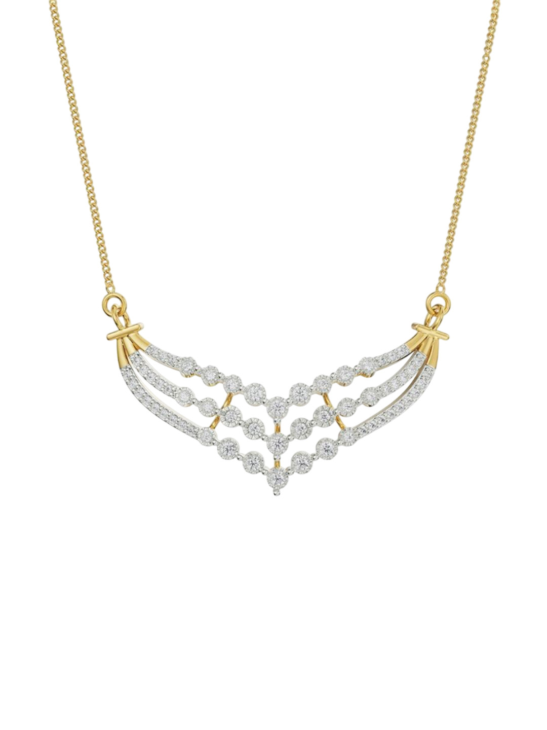 Emori Teriza Lab Diamond in 14KT Gold Necklace