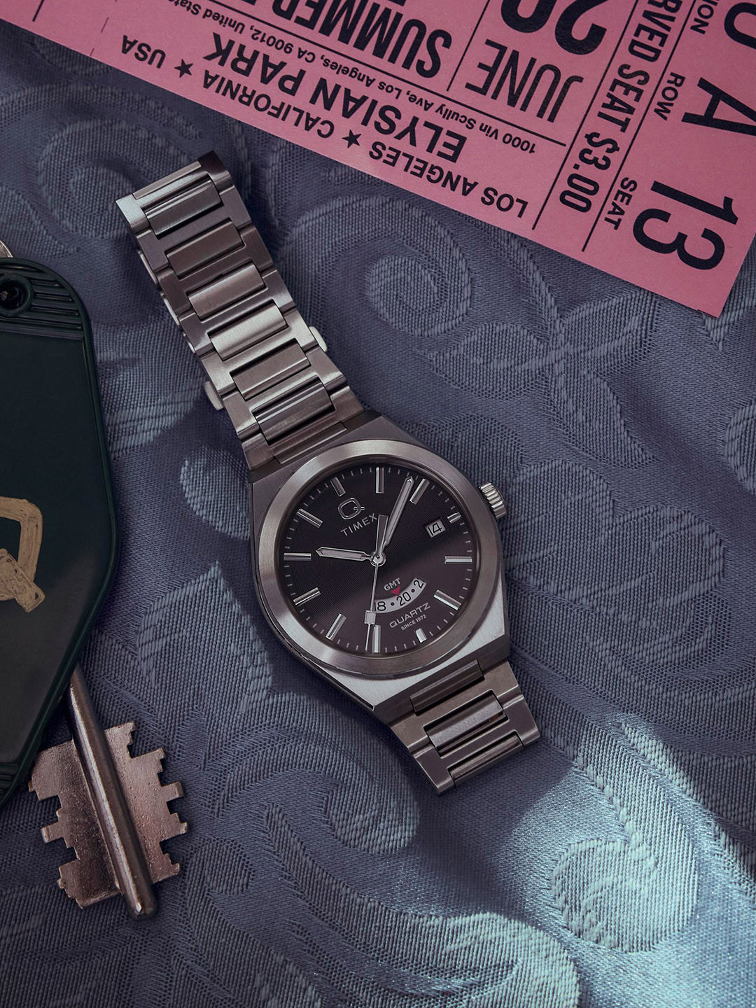 Timex Men Dial & Stainless Steel Bracelet Style Straps Analogue Watch TW2Y12100UJ