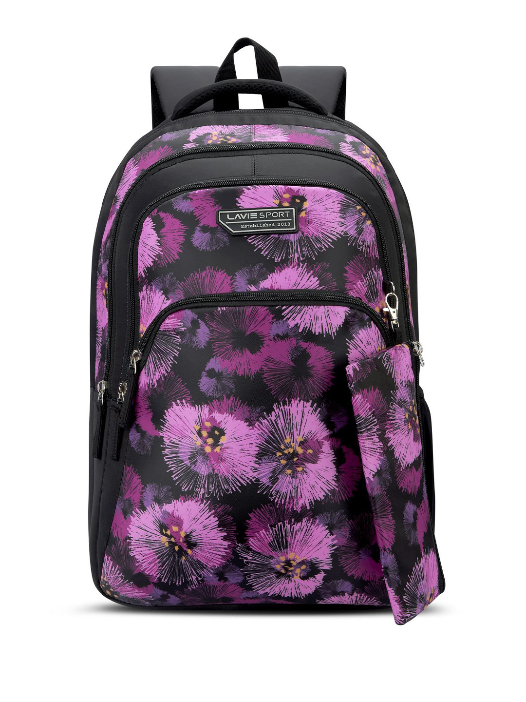 Lavie Kids Sport Viola Laptop Backpack With Pencil Pouch & Rain Cover 36L