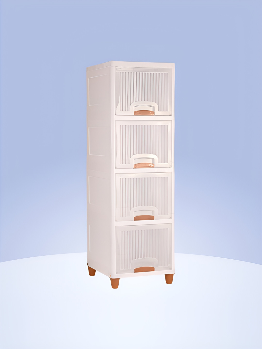 Aura Set of 1 Transparent Regular Modular Cabinet Storage Foldable Kids Drawer Organiser