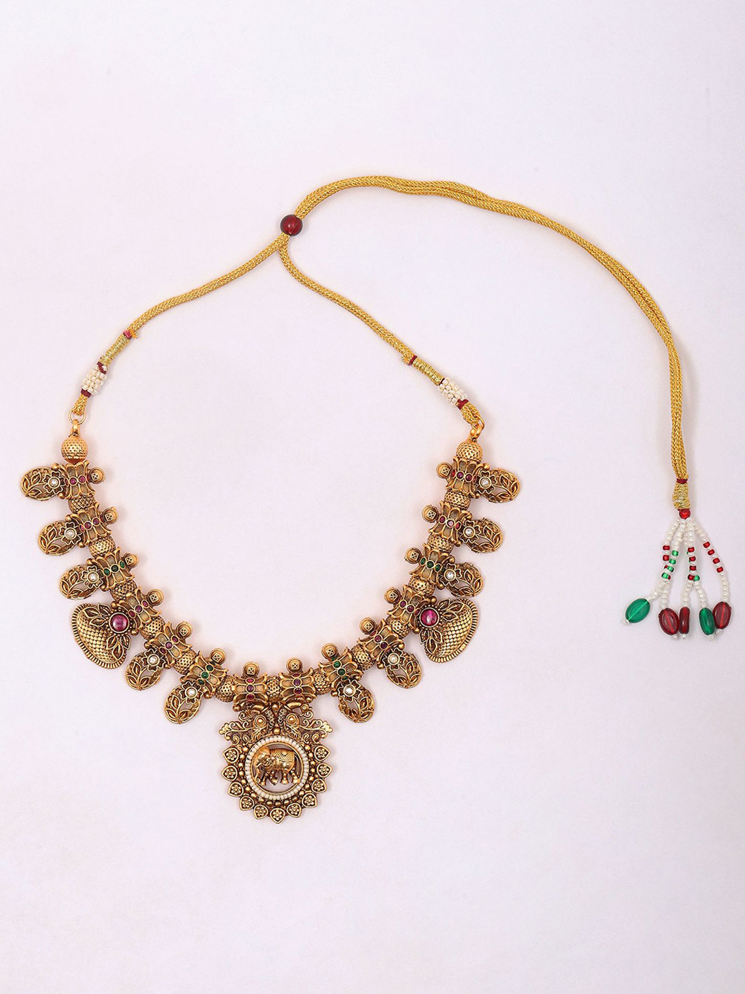 Exotic India Rajwadi Style Necklace & Earrings Set