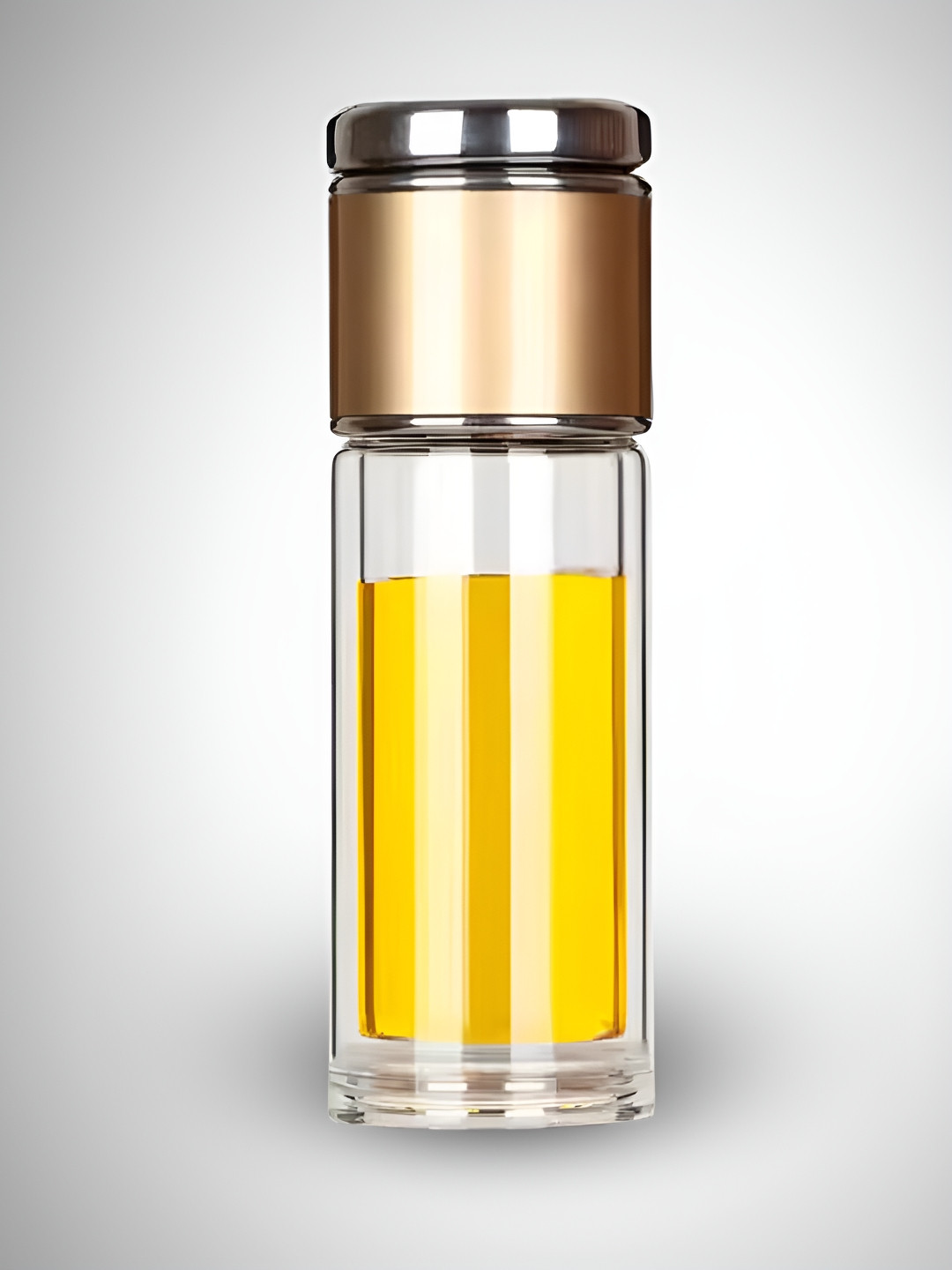 YELONA Transparent Glass Double Wall Vacuum Infuser - 300ml