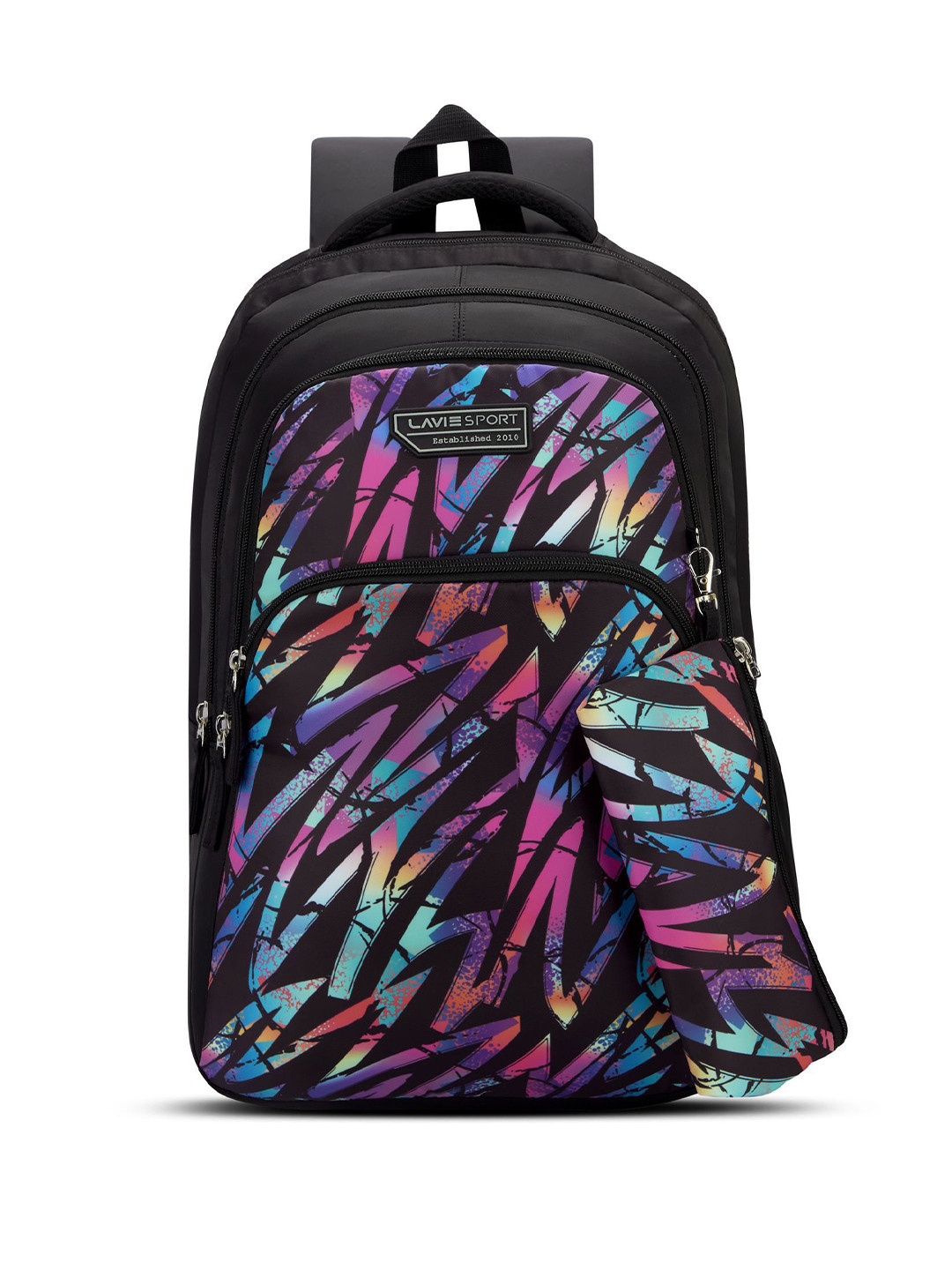 Lavie Sport Jazzart Laptop Backpack with Pencil Pouch & Rain Cover - 36L