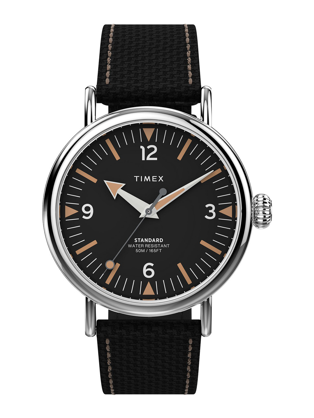 Timex Men Brass Dial & Leather Straps Analogue Watch TW2V44000UJ