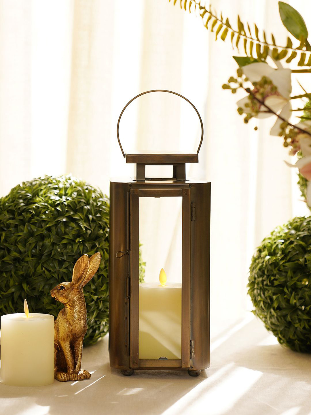 Pure Home and Living Brown Candle Holder