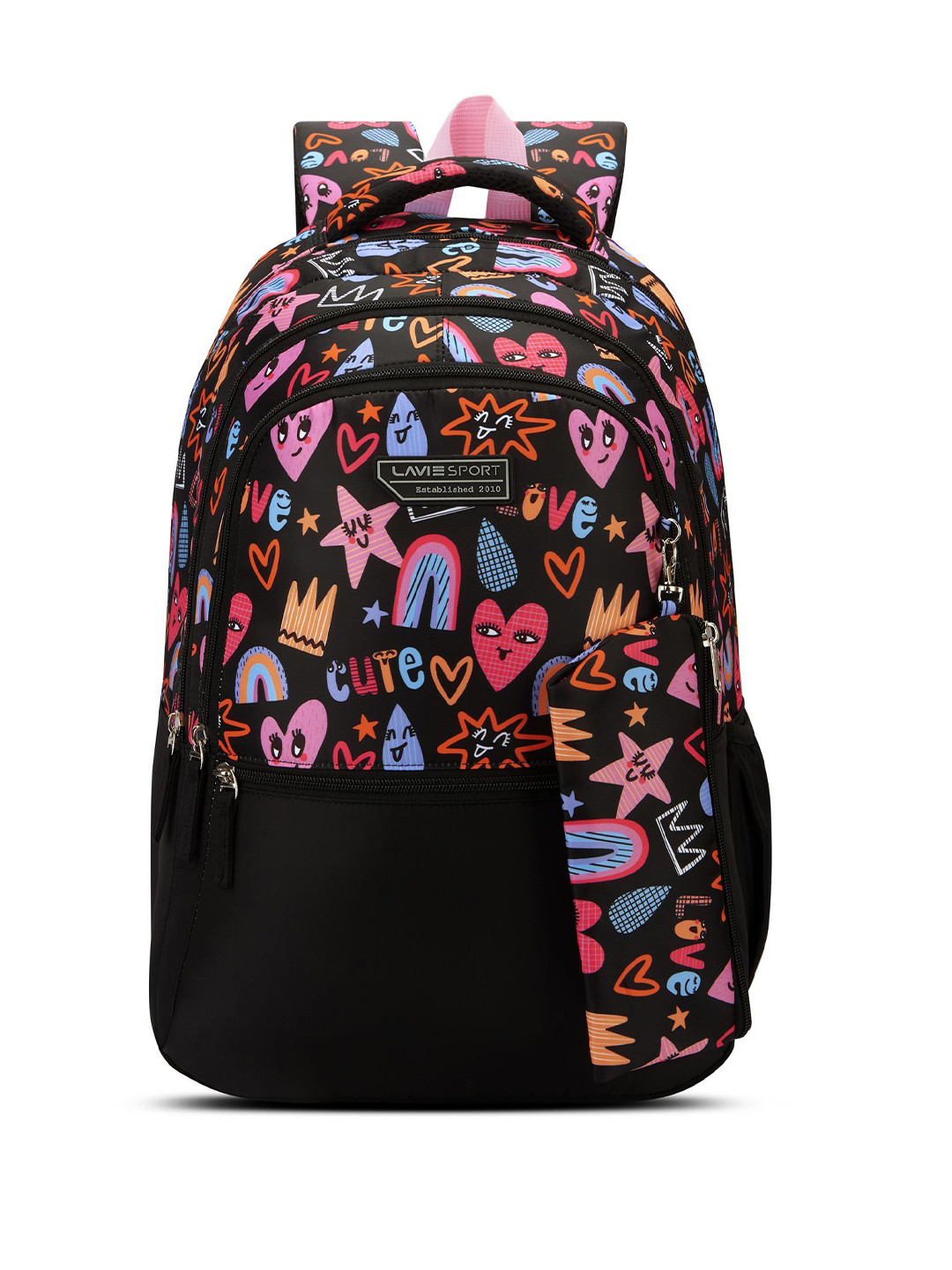 LAVIE SPORT Popheart Laptop Backpack with Pencil Pouch & Rain Cover 36L