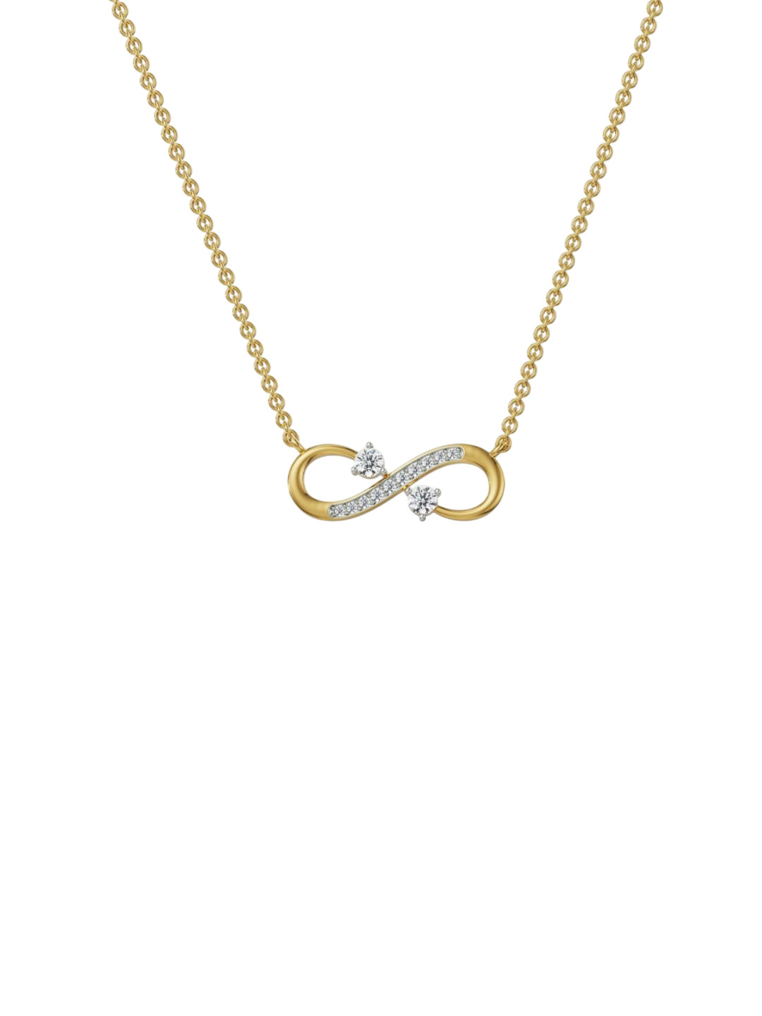 Emori Infinity Lab Diamond Necklace in 18KT Gold