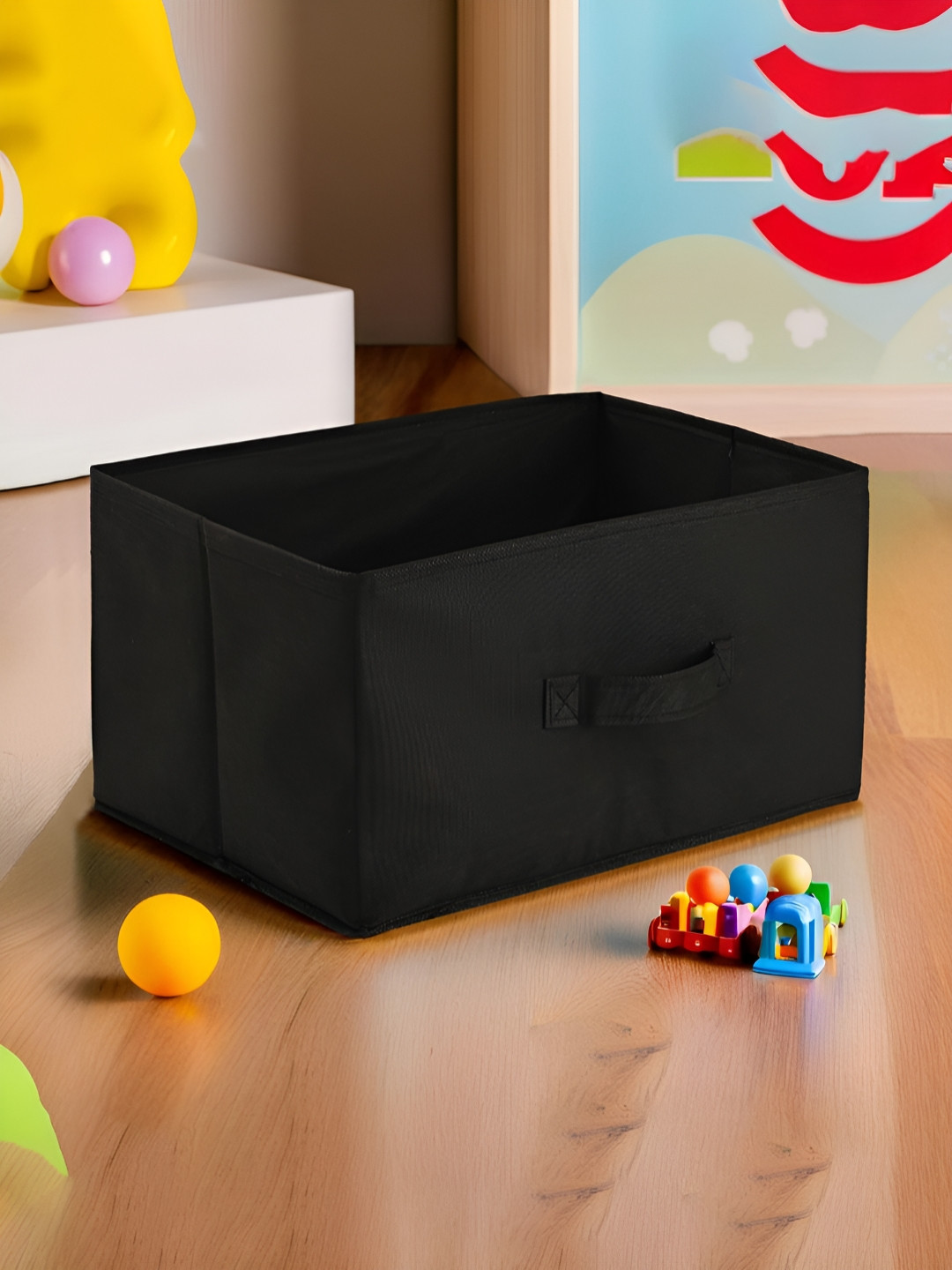 Aura Black Regular 26 Litre Foldable & Multipurpose Wardrobe Storage Box Drawer Organiser