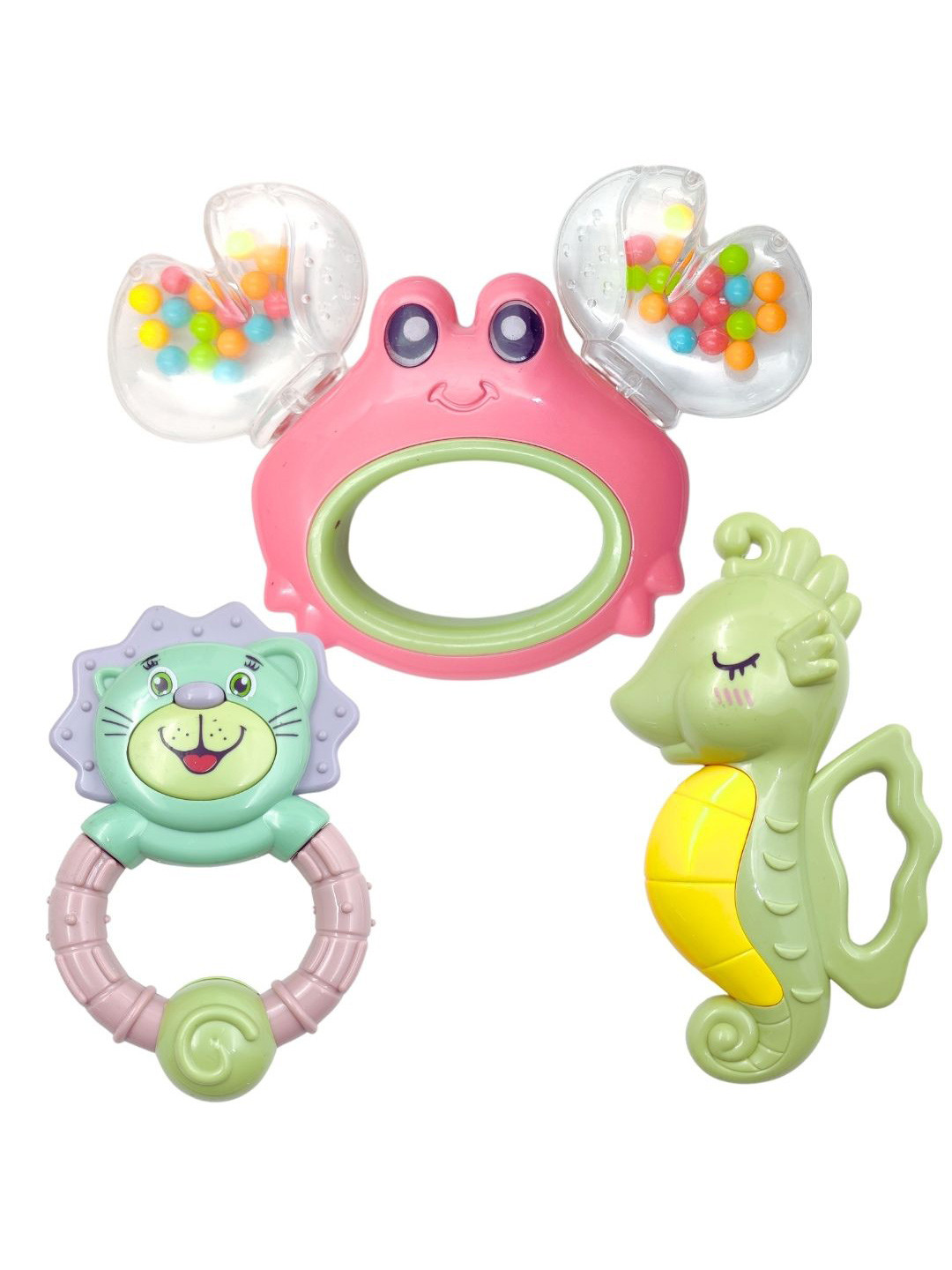 PLUSPOINT Set of 3 BPA Free Gun Activity Toys and Games