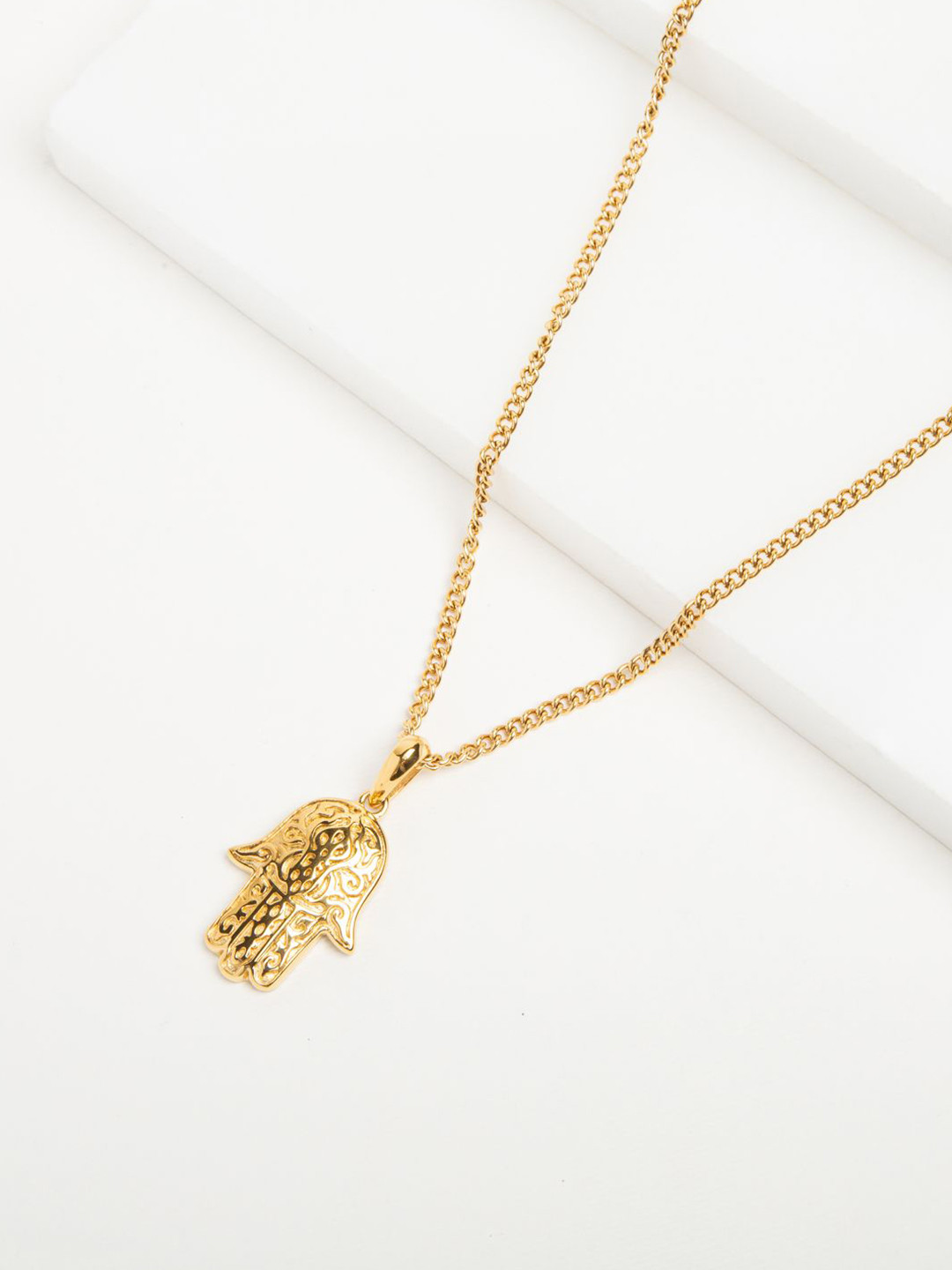 WHITE LIES Gold-Plated Pendants With Chains