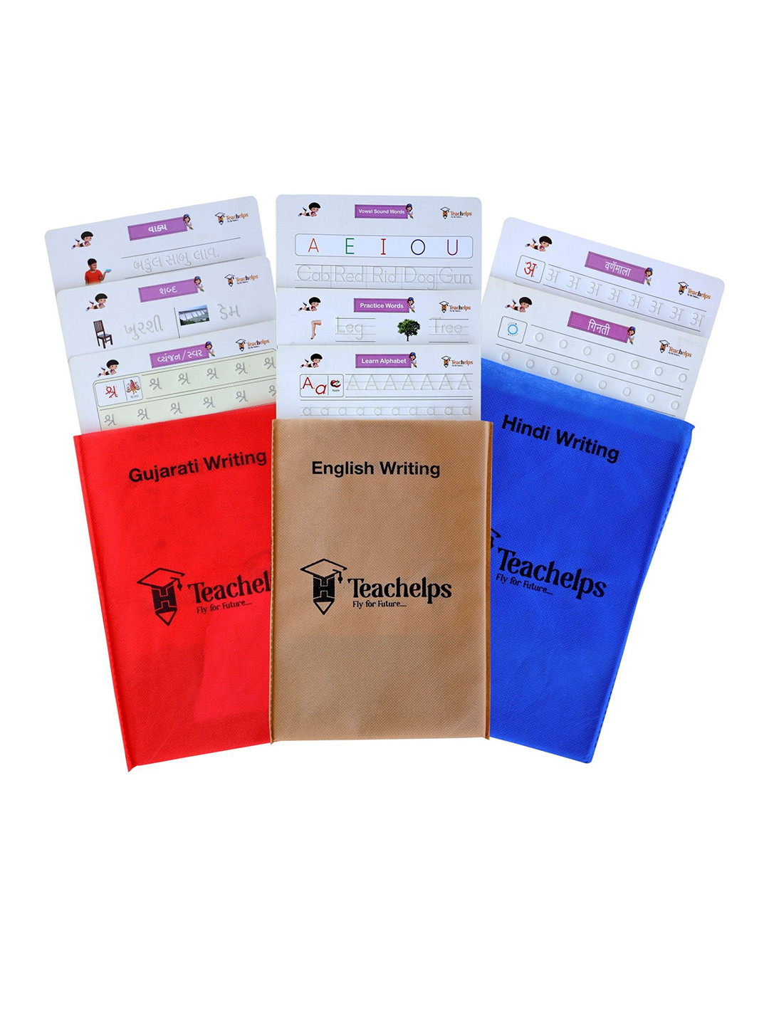 Teachelps Reusable Gujarati Medium Sr KG Writing Worksheet