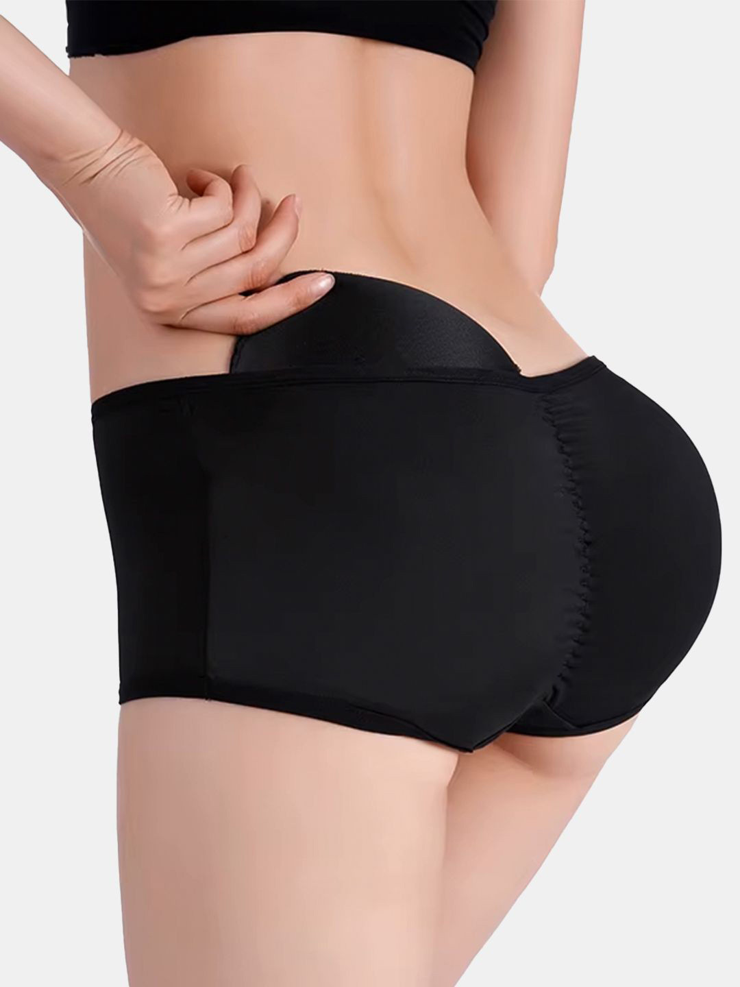 Cheekee Mid Rise Padded Briefs CK-PPB-Black